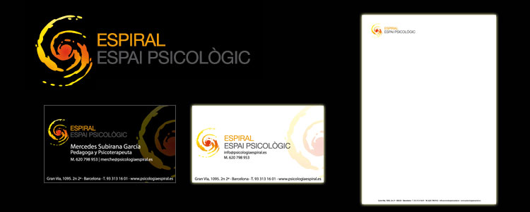 Diseño imagen corporativa Psicología espiral