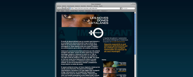 Microsite Dones Immigrants