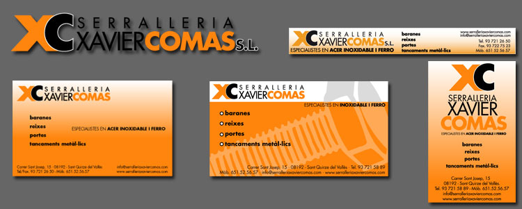 Imagen corporativa Serrallería Xavier Comas