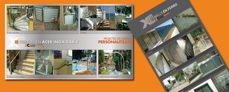 Diseño Posters Promocionales Serrallería Xavier Comas